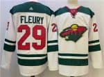 Minnesota Wild #29 Marc-Andre Fleury White Stitched Jersey