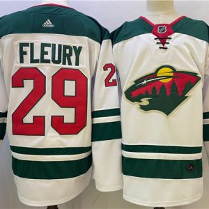Minnesota Wild #29 Marc-Andre Fleury White Stitched Jersey