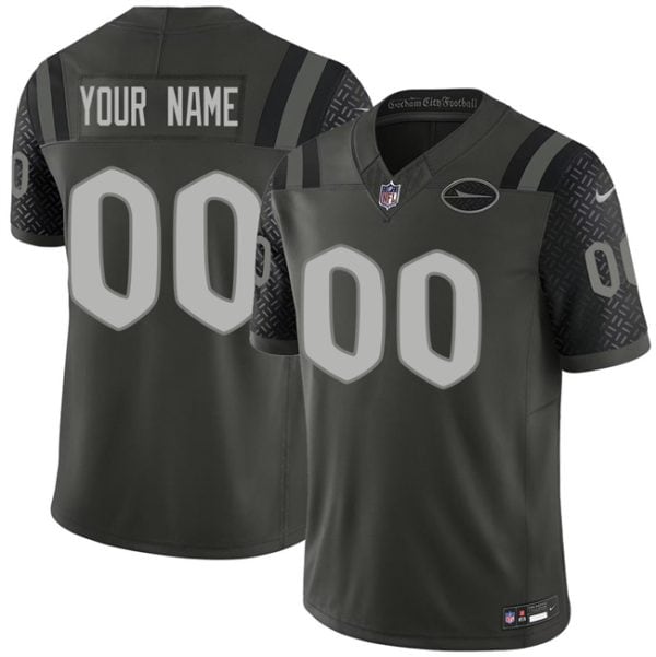 New York Jets Custom Black 2025 F.U.S.E. ¡°Rivalries¡± Vapor Limited Stitched Jersey