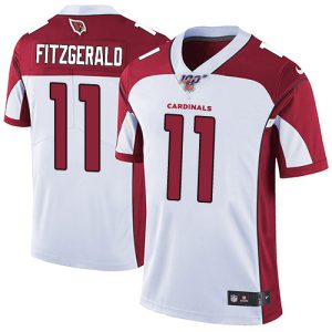 Arizona Cardinals #11 Larry Fitzgerald White 2019 100th Season Vapor Untouchable Limited Stitched Jersey