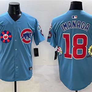 Chicago Cubs #18 Sh¨Âta Imanaga Blue 2025 Tokyo Series 2nd Alternate Limited Stitched Jersey