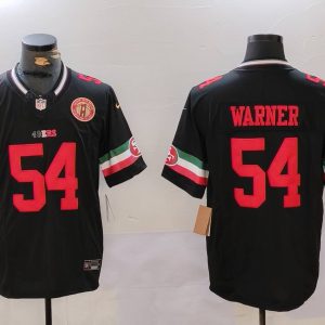 San Francisco 49ers #54 Fred Warner Black F.U.S.E. Mexico With Gate Bridge Patch Vapor Limited Stitched Jersey