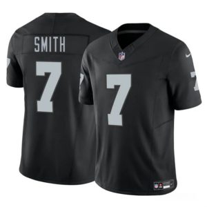 Las Vegas Raiders #7 Geno Smith Black 2025 F.U.S.E. Vapor Stitched Jersey