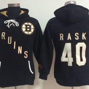 Boston Bruins #40 Tuukka Rask Black Old Time Heidi NHL Hoodie