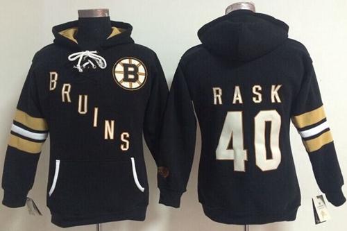 Boston Bruins #40 Tuukka Rask Black Old Time Heidi NHL Hoodie