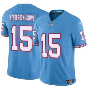 Tennessee Titans #15 Nick Westbrook-Ikhine Blue 2024 F.U.S.E. Throwback Vapor Limited Stitched Jersey