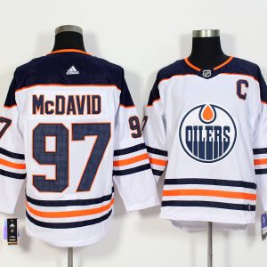 Edmonton Oilers #97 Connor McDavid White Stitched Adidas Jersey