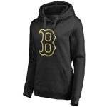 Boston Red Sox Gold Collection Pullover Hoodie Black