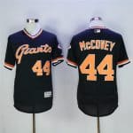 San Francisco Giants #44 Willie McCovey Black Throwback Flexbase Stitched Jersey