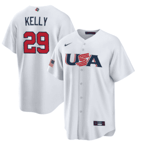 USA #29 Joe Kelly 2023 White World Classic Stitched Jersey