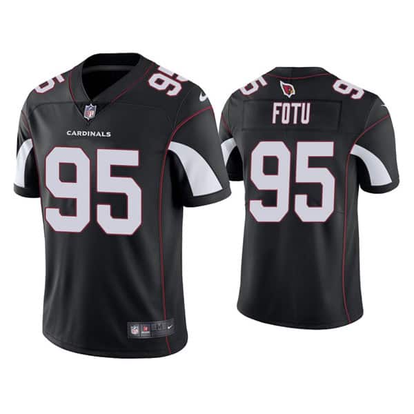 Arizona Cardinals #95 Leki Fotu Black Vapor Untouchable Limited Stitched Jersey
