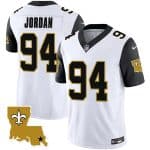 New Orleans Saints #94 Cameron Jordan White Black 2023 F.U.S.E. 1987 Legacy Vapor Stitched Jersey