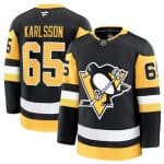 Pittsburgh Penguins #65 Erik Karlsson Black 2024-25 Home Stitched Jersey