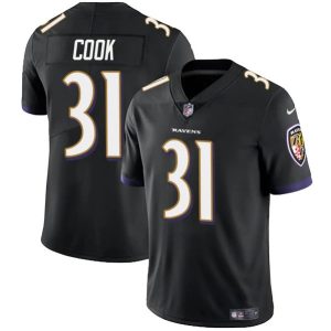 Baltimore Ravens #31 Dalvin Cook Black Vapor Limited Jersey