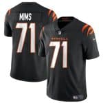 Cincinnati Bengals #71 Amarius Mims Black 2024 Draft Vapor Untouchable Limited Stitched Jersey