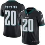 Eagles #20 Brian Dawkins Black Stitched Limited Rush Nike Jersey