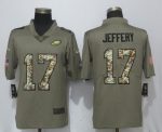 Philadelphia Eagles #17 Alshon Jeffery Olive Camo Salute To Service Limited Stitched Jersey
