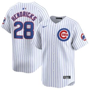 Chicago Cubs #28 Kyle Hendricks White 2024 Home Limited Stitched Jersey