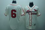 Mitchell And Ness Cardinals #6 Stan Musial Stitched Cream Throwback Jersey