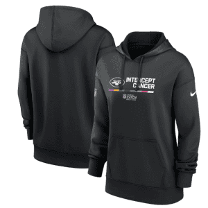 New York Jets 2022 Black NFL Crucial Catch Therma Performance Pullover Hoodie(Run Small)