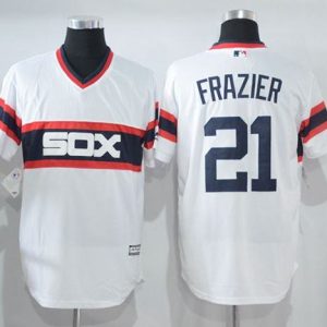 White Sox #21 Todd Frazier White New Cool Base Alternate Home Stitched Jersey