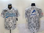 Detroit Lions Team Big Logo 2024 Arctic Camo Salute To Service Stitched Jersey
