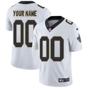 Saints Customized White Vapor Untouchable Limited Stitched Jersey