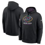 New York Jets Black 2024 Crucial Catch Club Pullover Hoodie