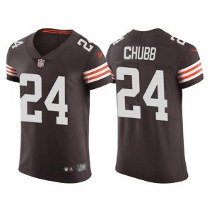 Cleveland Browns #24 Nick Chubb Brown Vapor Untouchable Limited Stitched Jersey