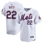 New York Mets #22 Brett Baty White 2024 Home Limited Stitched Jersey