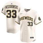 Milwaukee Brewers #33 Jacob Misiorowski Cream 2025 Limited Stitched Jersey