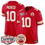 Kansas City Chiefs #10 Isiah Pacheco Red F.U.S.E. 2024 AFC West Division Champions Vapor Limited Stitched Jersey