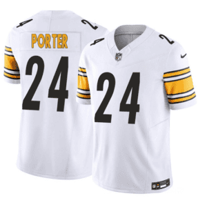 Pittsburgh Steelers #24 Joey Porter Jr. White 2023 F.U.S.E. Vapor Untouchable Limited Stitched Jersey