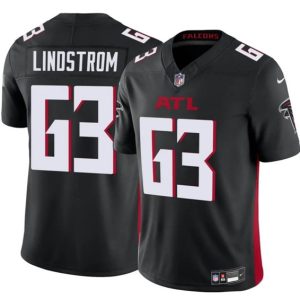Atlanta Falcons #63 Chris Lindstrom Black 2025 F.U.S.E. Vapor Untouchable Limited Stitched Jersey