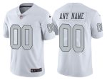 Oakland Raiders Customized White Rush Color Limited Stitched NFL Jersey