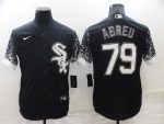 Chicago White Sox #79 Jose Abreu Black City Connect Cool Base Stitched Jersey