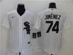 Chicago White Sox Blank #74 Eloy Jim¨¦nez White Cool Base Stitched Jersey