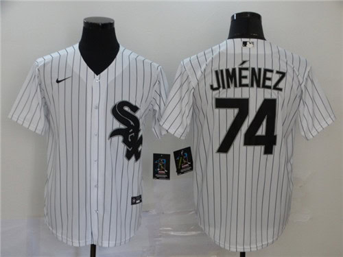 Chicago White Sox Blank #74 Eloy Jim¨¦nez White Cool Base Stitched Jersey