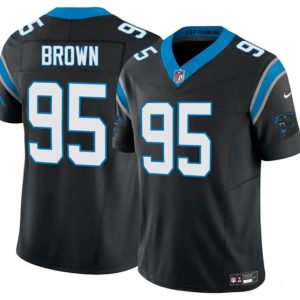 Carolina Panthers #95 Derrick Brown Black 2025 F.U.S.E. Vapor Limited Stitched Jersey