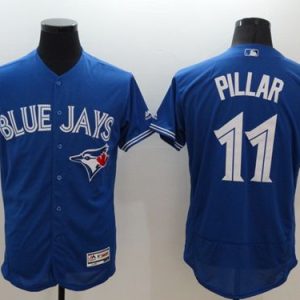 Blue Jays #11 Kevin Pillar Blue Flexbase Authentic Collection Stitched Jersey