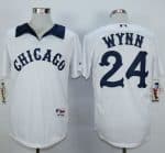 White Sox #24 Early Wynn White 1976 Turn Back The Clock Stitched Jersey