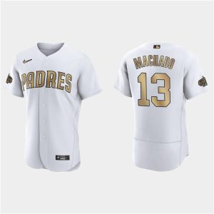 San Diego Padres #13 Manny Machado 2022 All-Star White Flex Base Stitched Baseball Jersey