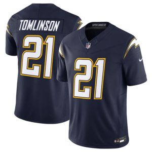 Los Angeles Chargers #21 LaDainian Tomlinson Navy 2025 F.U.S.E. Alternate Vapor Limited Stitched Jersey