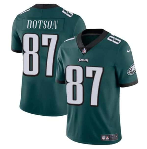 Philadelphia Eagles #87 Jahan Dotson Green Vapor Untouchable Limited Stitched Jersey