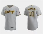 Pittsburgh Pirates #10 Bryan Reynolds Gray Flex Base Stitched Jersey