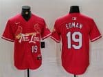 St. Louis Cardinals #19 Tommy Edman Red 2024 City Connect Stitched Jersey