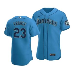 Seattle Mariners #23 Ty France Royal Flex Base Stitched Jersey