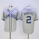 Padres #2 Johnny Manziel Grey New Cool Base Stitched Jersey