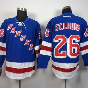 Rangers #26 Martin St.Louis Blue Home Stitched Jersey