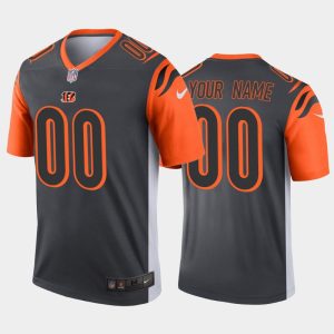 Cincinnati Bengals Customized Silver Inverted Legend Stitched NFL Jersey
